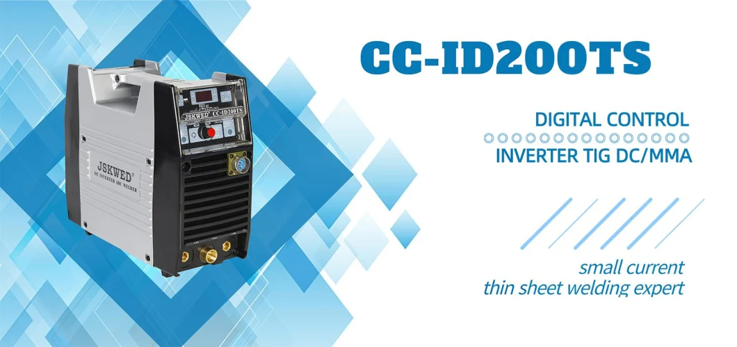 Thin Sheet Specialist CE Approved Digital Cc-ID200ts TIG DC/MMA Inverter Welding Machine for Mild/Stainless Steel