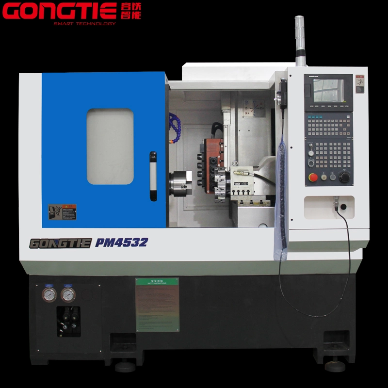 Pm4532 High Precision Electric Spindle Turret Live Tool Turning Milling Center CNC Lathe Machine Tool
