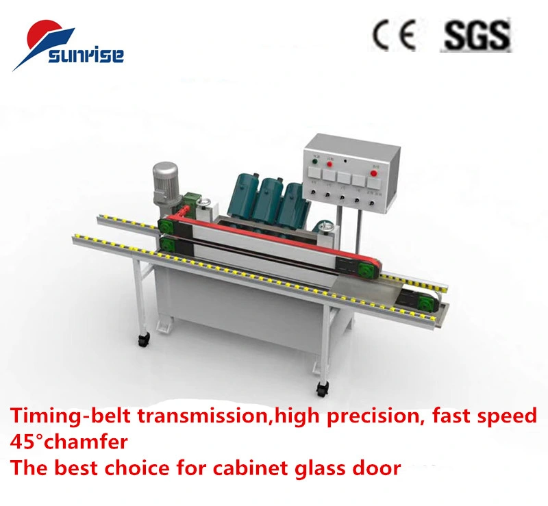 4 Spindles Horizontal Vertical Glass Cabinet Drilling and Milling Straight Line Edging Machine