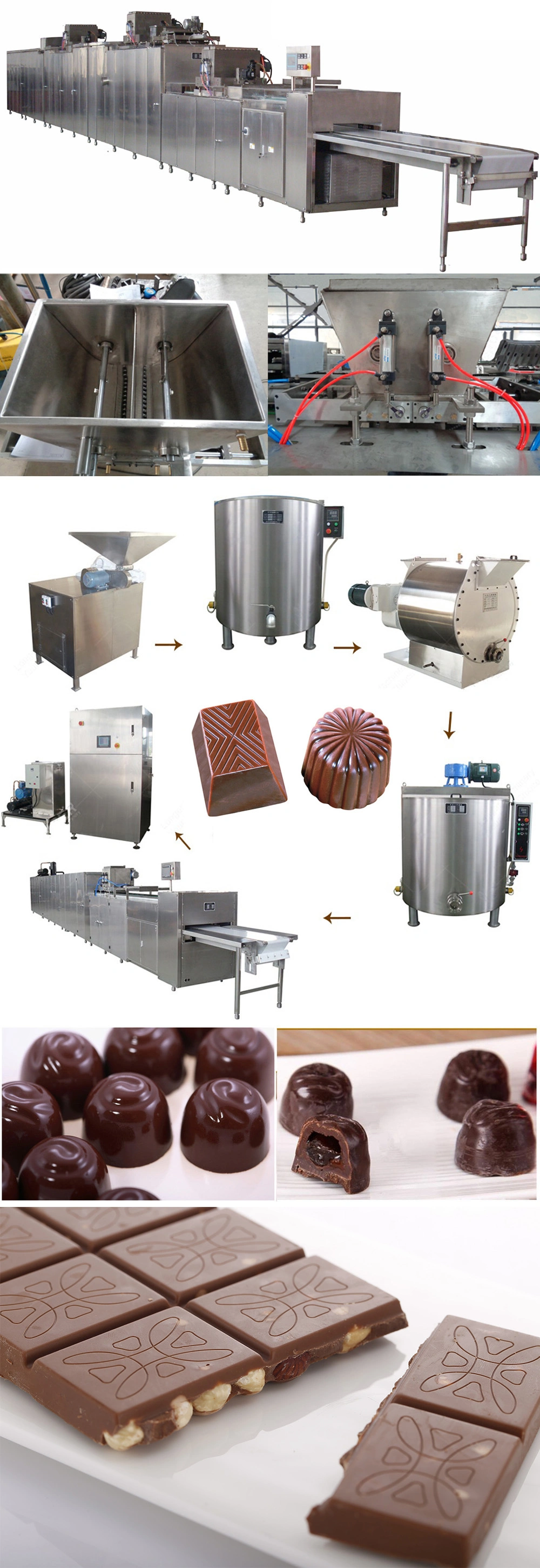 mm Beans Production Line Chocolate Ball Milling Machine Chocolate Conche and Refining Machine Chocolate Production Line