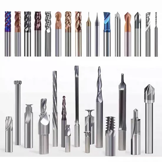 High Quality Customize Milling Cutter HRC70/65/55 Carbide Square End Mill 2/4 Flute Endmill Tungsten Carbide Cutting Tools for CNC Milling Machine Tools