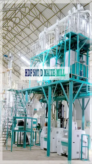 Complete 50t/24h Corn Processing Line Flour Milling Machine for Africa